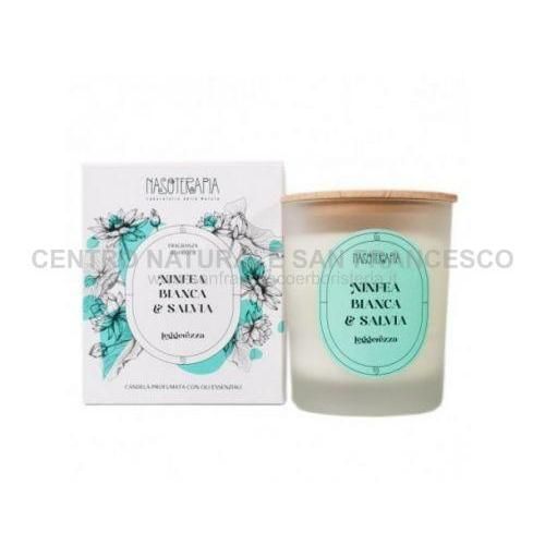 Candela alla Ninfea bianca e alla salvia 180 g