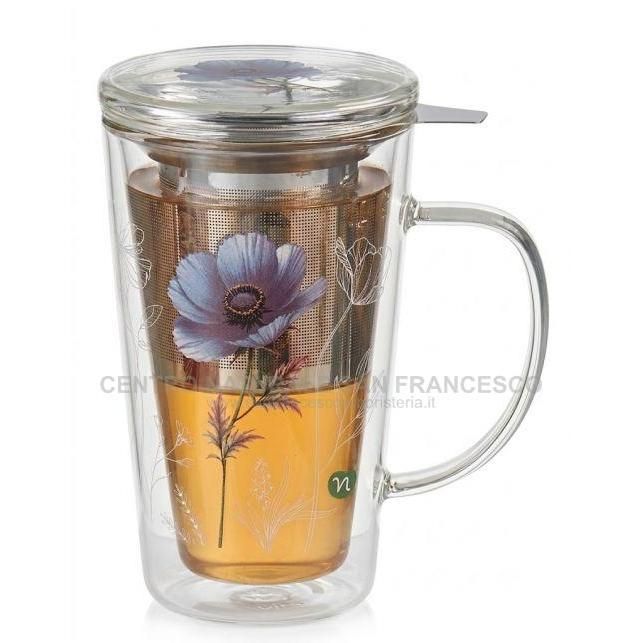 Infusiera in vetro Rituali Botanici Anemone blu